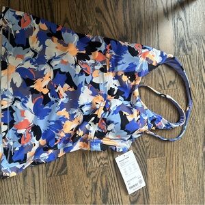 Athleta tankini Maldives blue floral